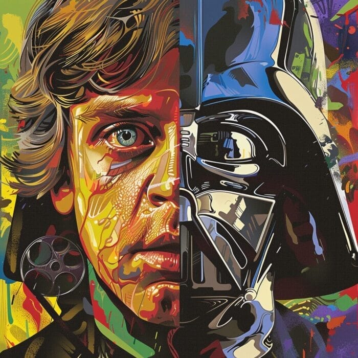 Star wars el imperio contraataca. Luke Skywalker y darth vader, el plot twist es cuando Vader revela que es el padre de Luke